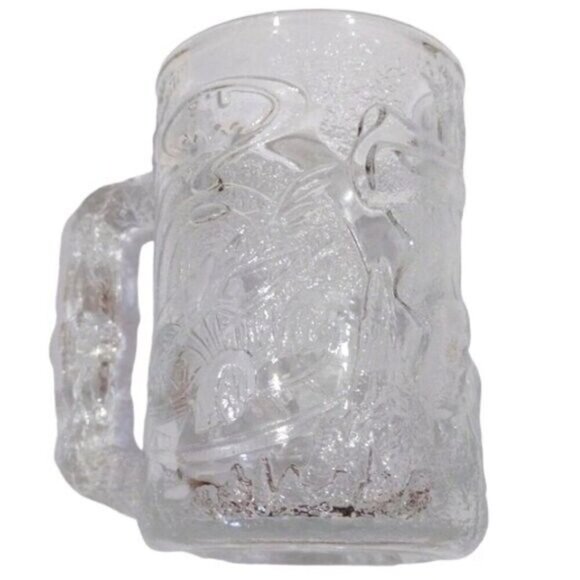 Vintage McDonald's Robin Batman Mug 1995 & Mickey Mouse Glass 2000 Clear Glass - Picture 2 of 12